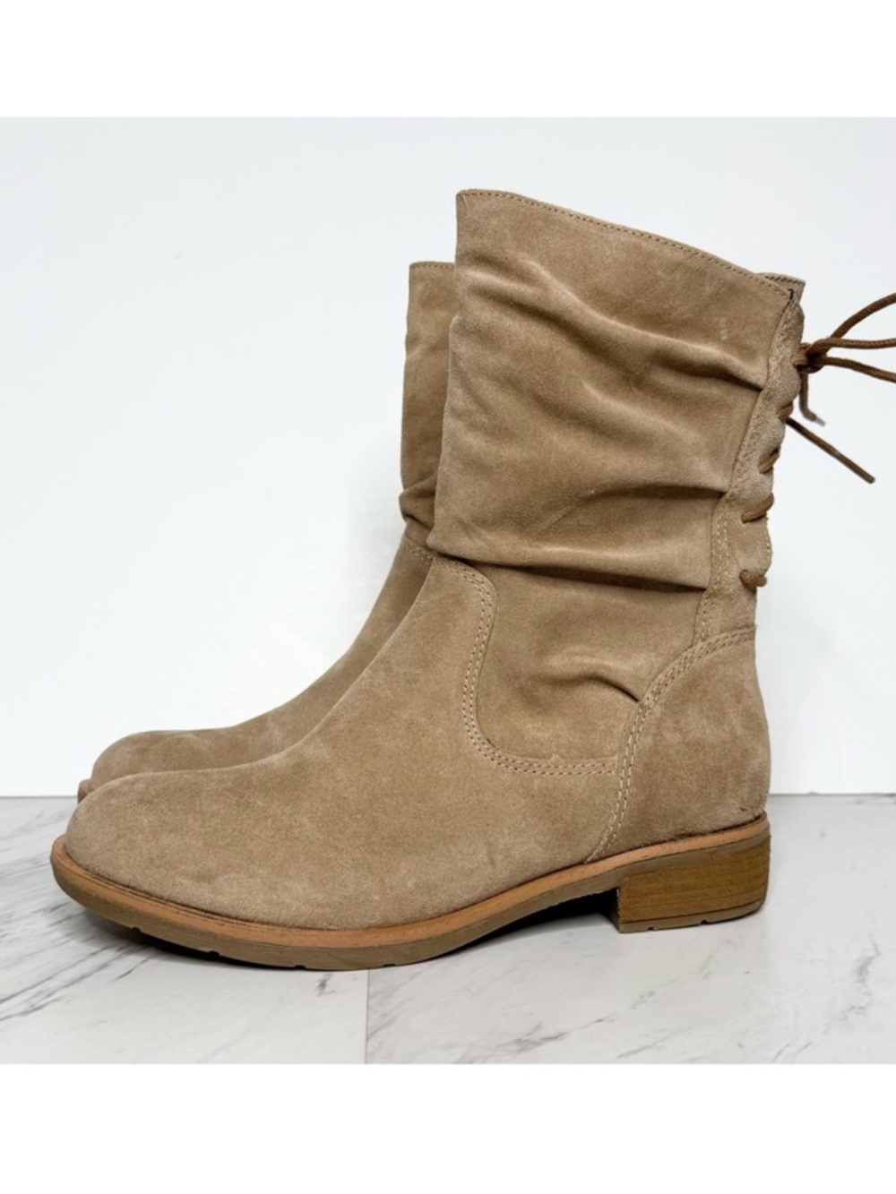 New! Sofft Sharnell Heel Low Tan Boot 6M